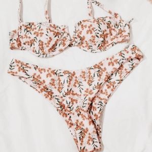 2/$20 Floral cheeky bikini